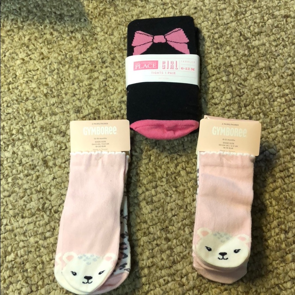 Lot of Children’s Place tights and Gymboree Socks